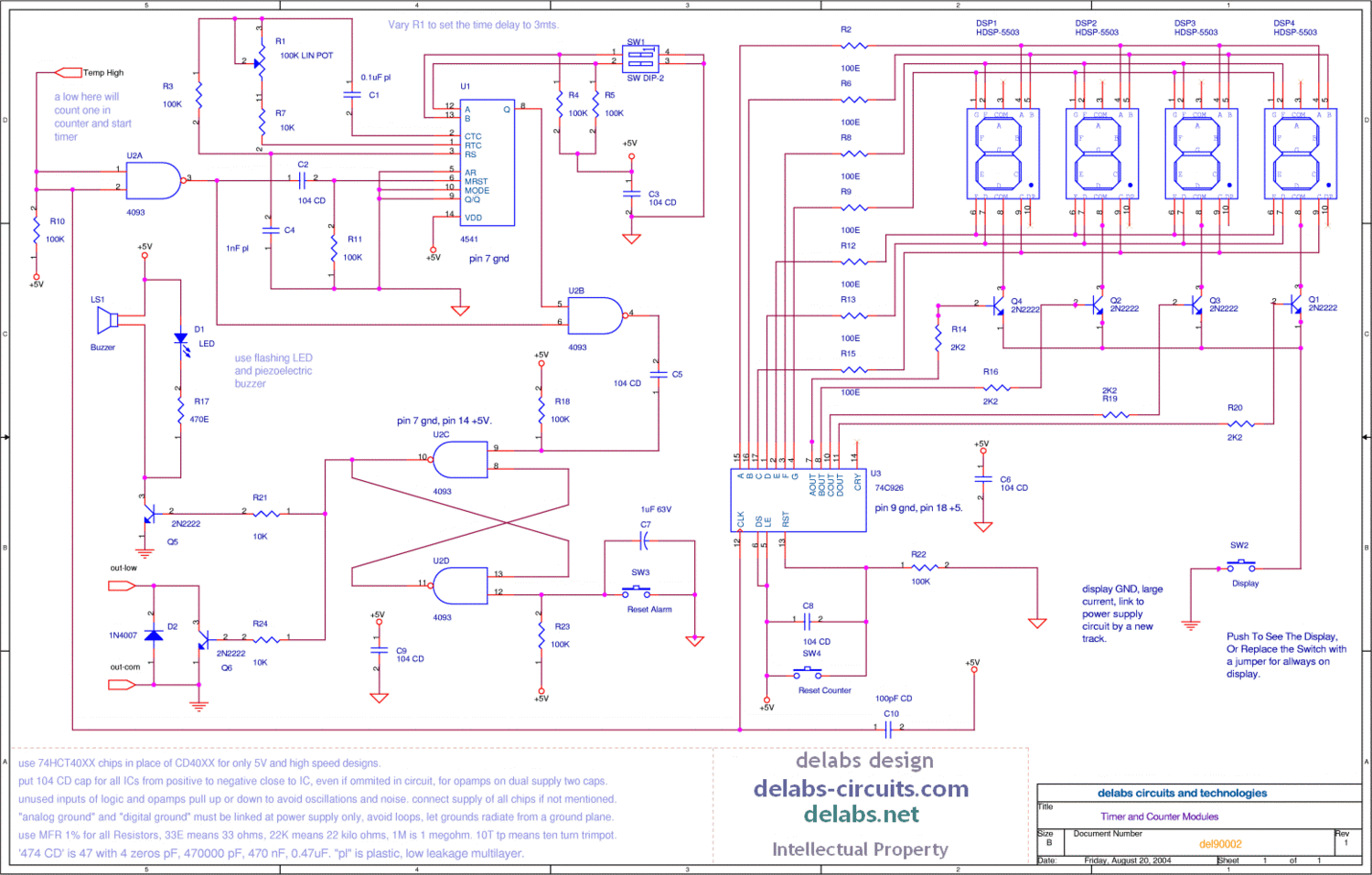 Timer and Counter Module