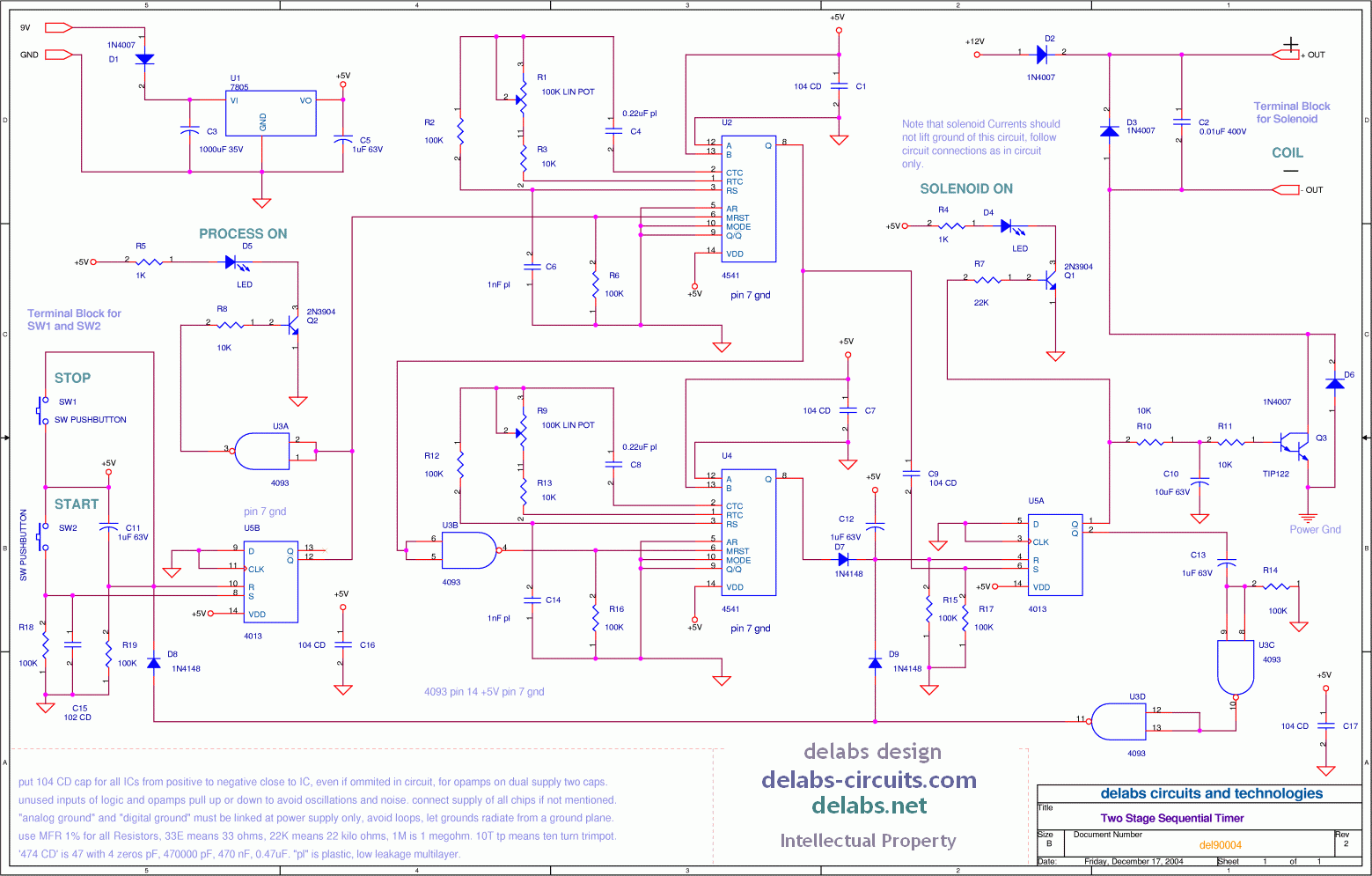 Two Stage Sequential Timer