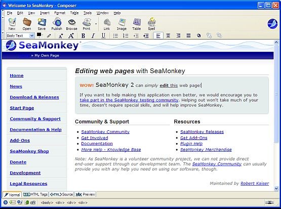 SeaMonkey Internet Application Suite